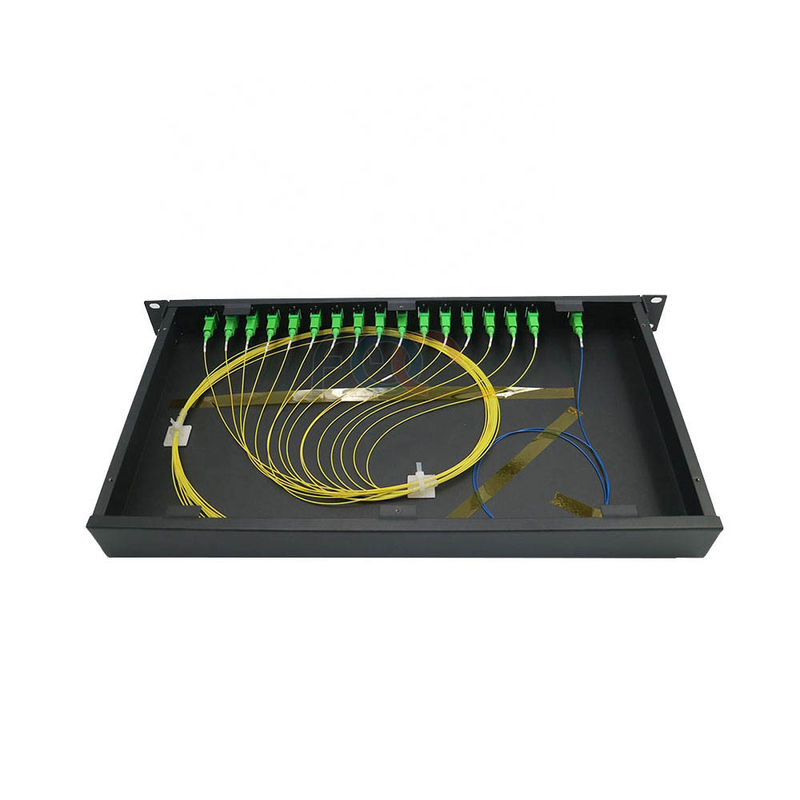 1x16 παθητικό ράφι θραυστών 1 PLC FTTH RU 19 το» τοποθετεί APC χαμηλό PDL Sc